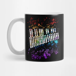 Glockenspiel Rainbow Colours Glockenspielist Music Teacher Musician Mug